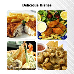Deep Fryer Basket – Stainless Steel with Long Handle for Safe Frying