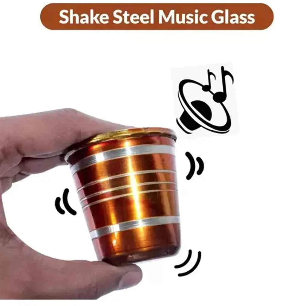 Stainless Steel Kids Glass Set – Musical Bell Sound, 6-Piece |