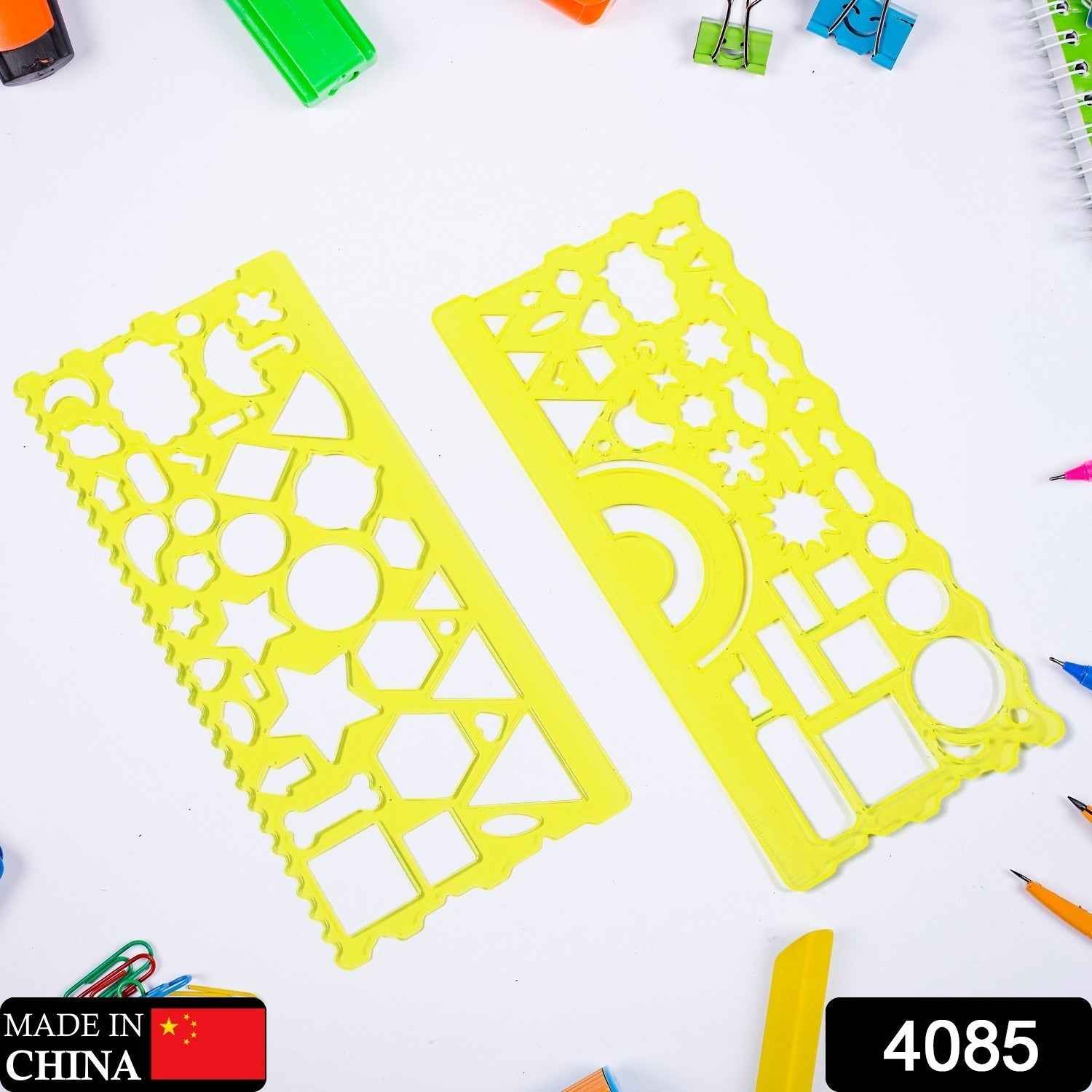 Template Rulers for Geometric Shapes & Drafting | Indo Glow