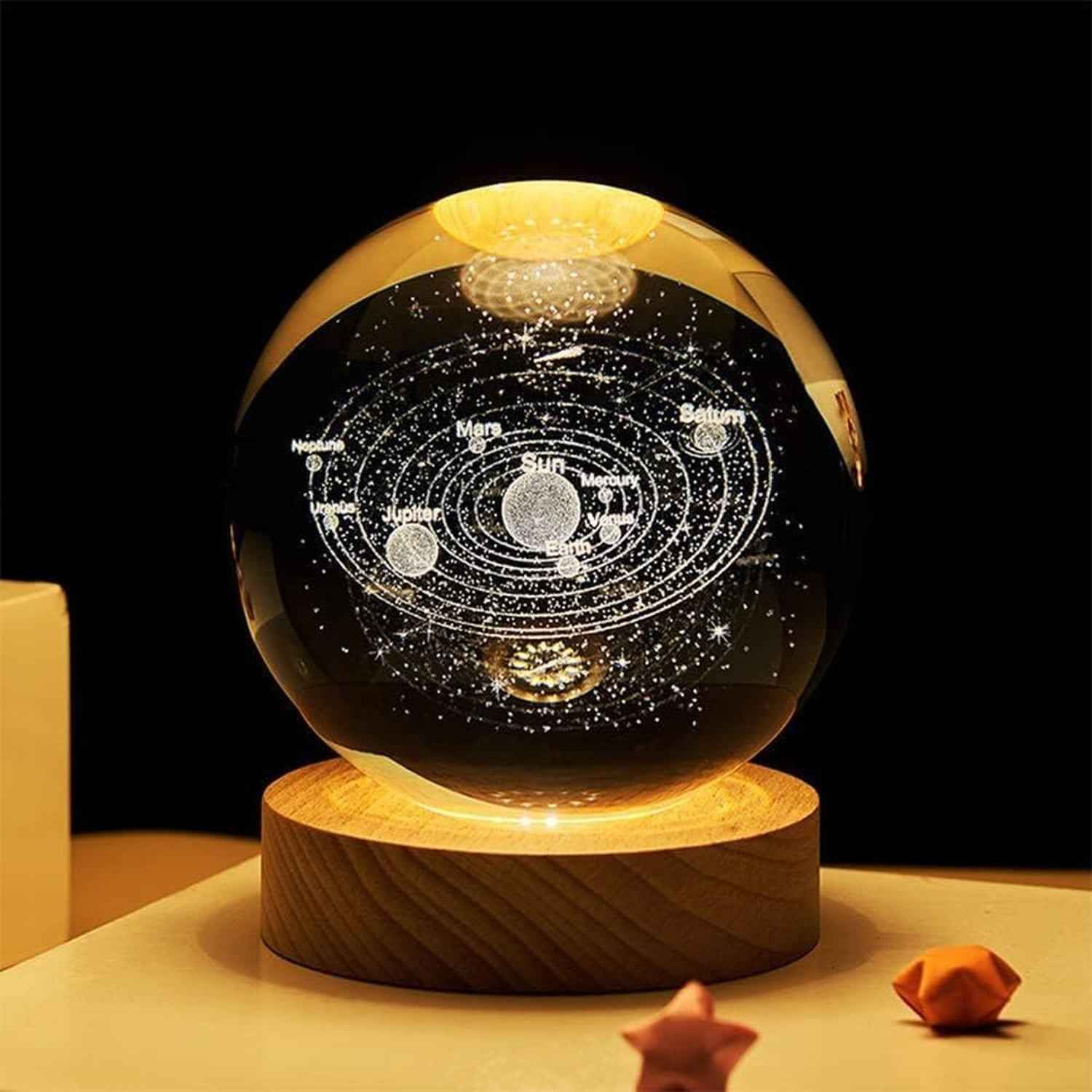 Astronomy Crystal Ball Lamp – 3D Night Light | Indo Glow