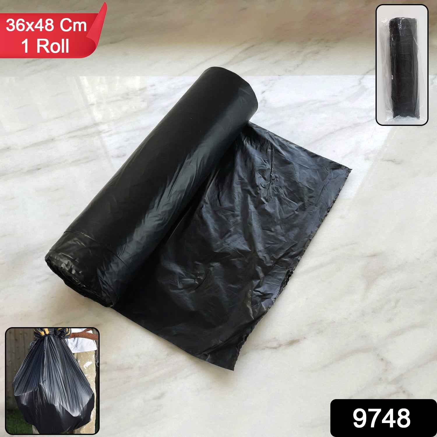 Black Garbage Bags – Heavy-Duty Dustbin Liners for Home & Office
