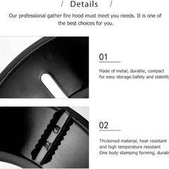 Gas Stove Flame Protector Ring – 4 Pc Set for Efficient Cooking