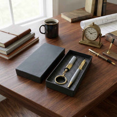 Premium 2 In 1 Keychain and Pen – Stylish Office Gift Set