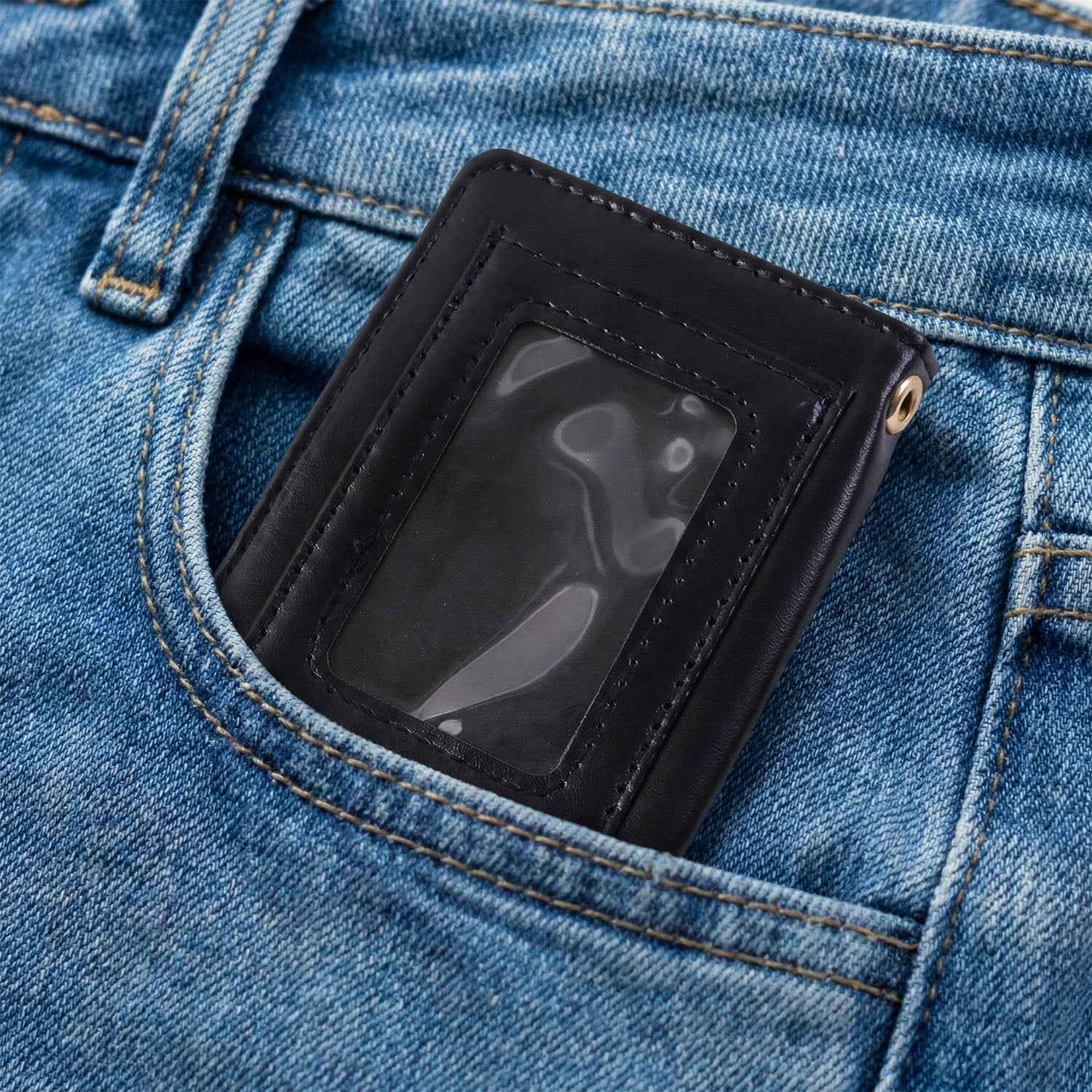 Compact Card Holder Wallet – Secure Snap Button Closure