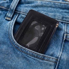 Compact Card Holder Wallet – Secure Snap Button Closure