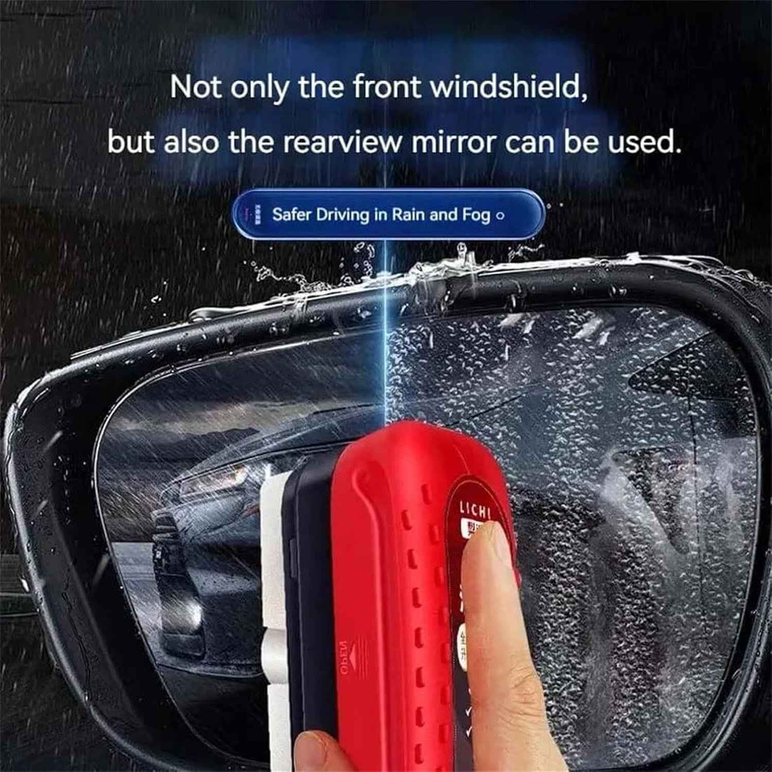 Car Windshield Glass Cleaner Sponge – 2-in-1 Water Wiper Tool