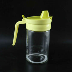400 ML Glass Oil Dispenser Bottle with Drip Free Lid for Kitchen (1 Pc)