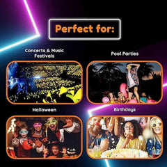 Glow Party Glasses – Neon Light-Up Eyewear for Night Events
