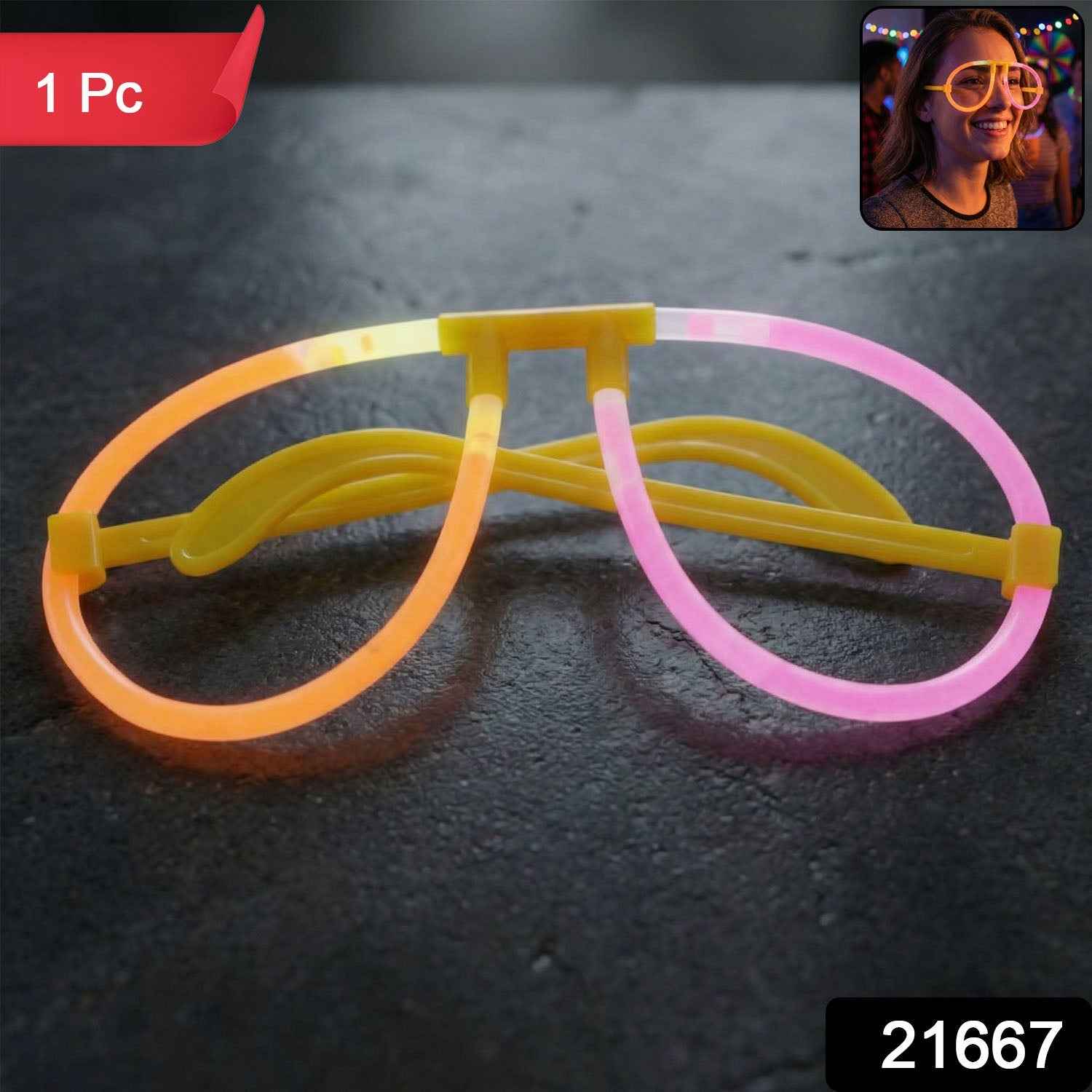 Glow Party Glasses – Neon Light-Up Eyewear for Night Events