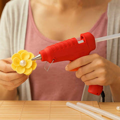 20W Hot Melt Glue Gun – Fast Heating with 6 Transparent Sticks