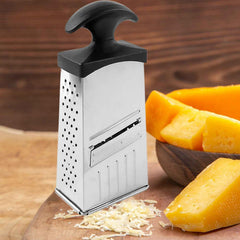 Stainless Steel 4-in-1 Grater & Slicer – Multipurpose Kitchen Tool