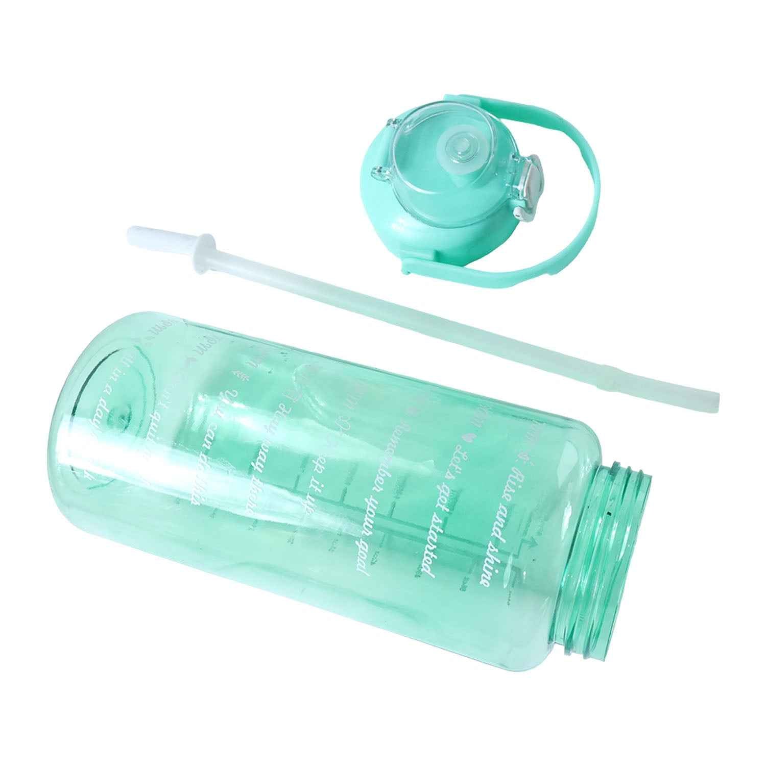 2 Litre Sports Water Bottle – Leakproof Flip Lock with Straw