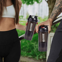 Protein Shaker Bottle 500ml – Leakproof Flip Lid for Gym