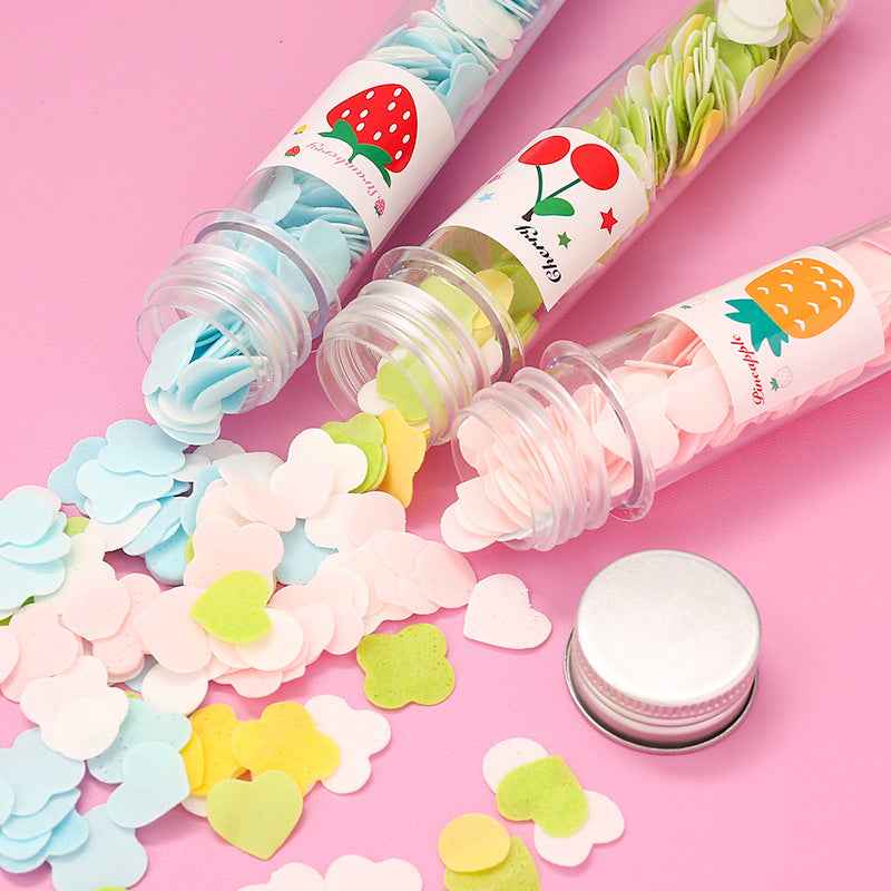 Flower-Shaped Paper Soap Strips – Portable & Travel-Friendly Cleanser