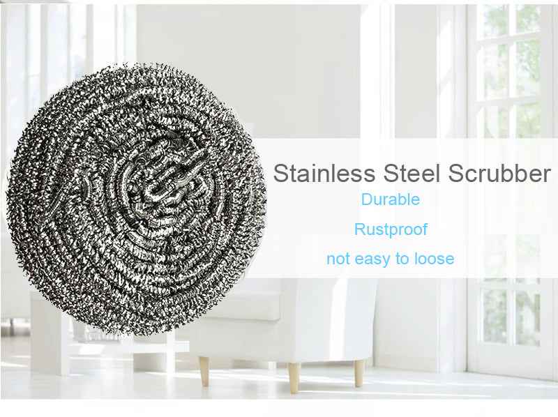Stainless Steel Scrubber – Heavy Duty & Rust-Proof | Velvet Wipe