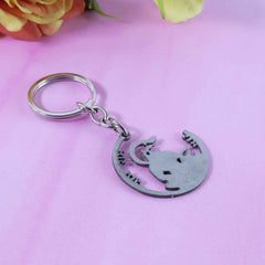 Jai Shri Ram Keychain – Hanuman Silhouette Metal Keyring