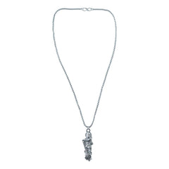 Hanuman Ji pendant elegantly displayed on a chain, ready to wear.