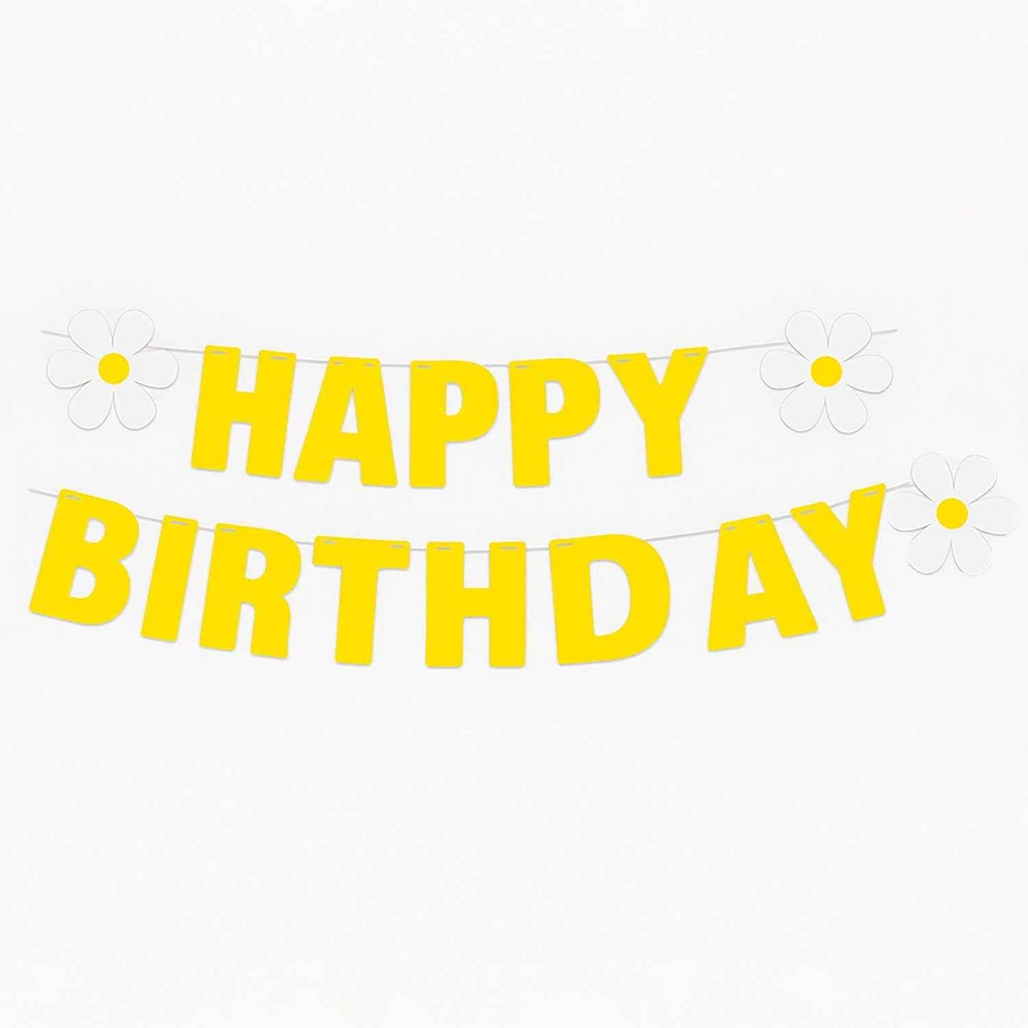 Birthday Banner Set – Vibrant Floral Party Decoration