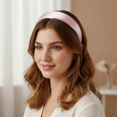 Padded Satin Hairband – Comfortable & Stylish Accessory