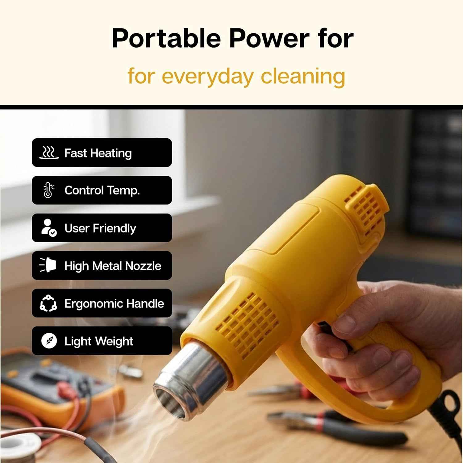 Heat Gun – Heavy Duty 2000W for Paint Removal & Shrink Wrapping