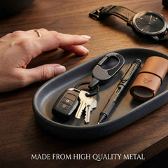 Metal Keychain with Carabiner – Durable & Stylish Organizer