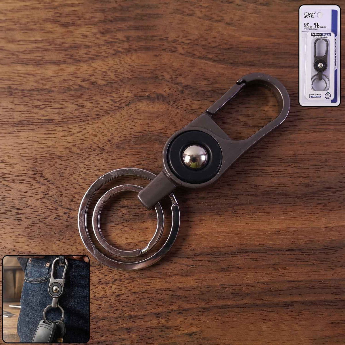 Metal Key Holder – Secure & Stylish Carabiner Clip for Keys