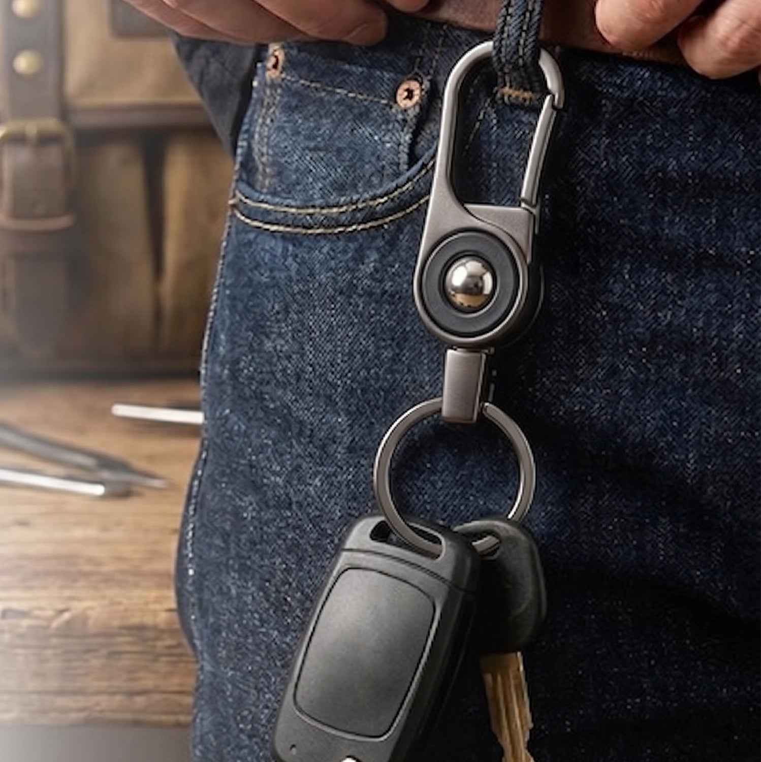 Metal Key Holder – Secure & Stylish Carabiner Clip for Keys