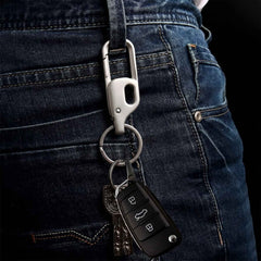 Metal Key Holder – Heavy Duty Carabiner Style Keychain for Secure Keys