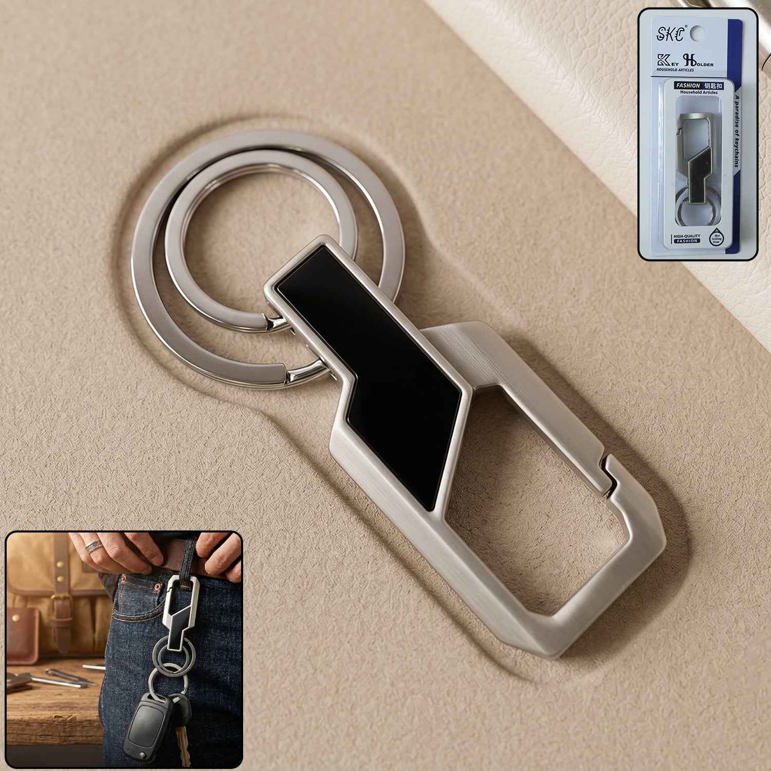 Heavy Duty Stainless Steel Key Holder – Secure & Durable Clip