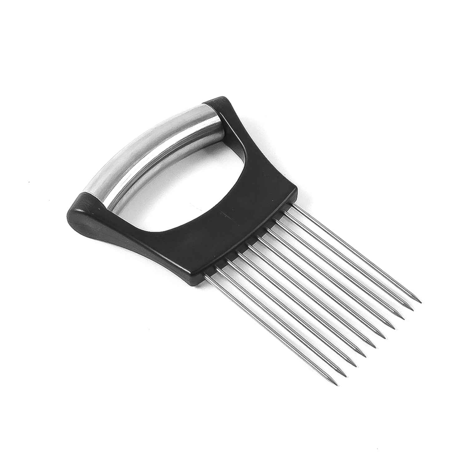 Onion Cutter – Stainless Steel Precision Slicer with Safe Grip