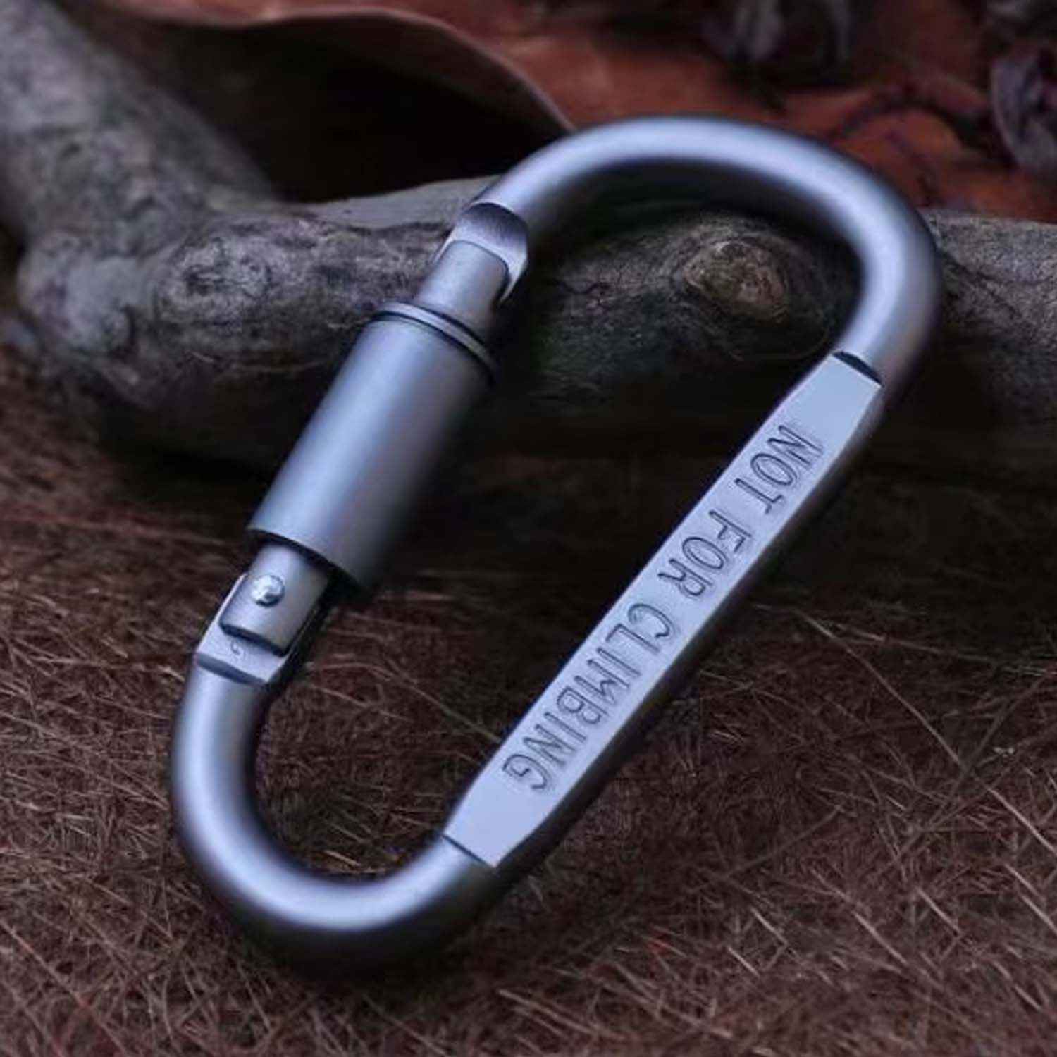 Metal Carabiner Hook with Screw Lock – Secure Heavy-Duty Utility