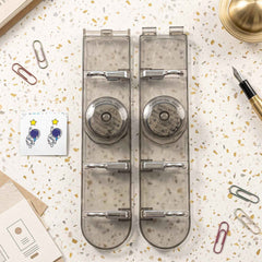 6 Hook Foldable Wall Rack with Suction Cup Mount for Bathroom Kitchen (1 Pc)