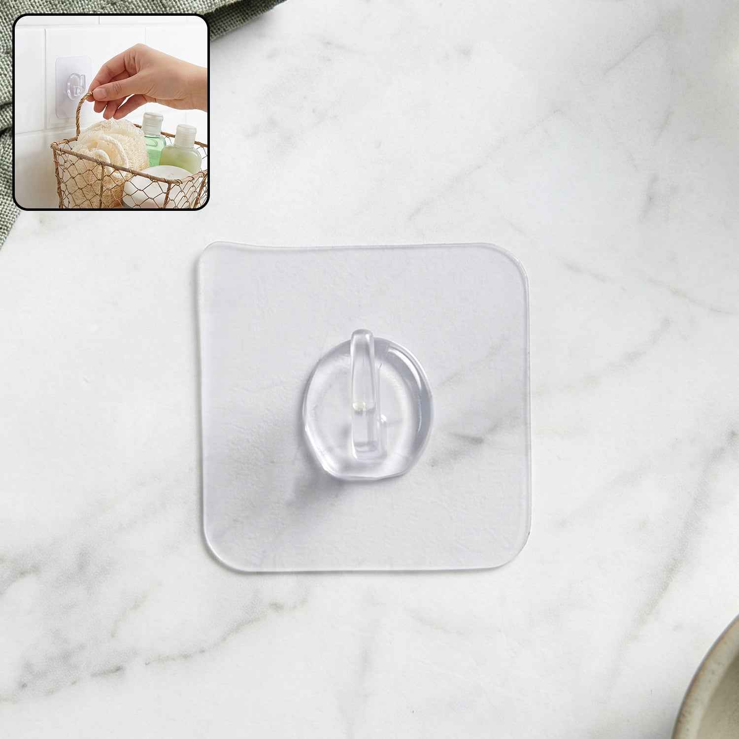 Self-Adhesive Wall Hook Ð Easy no-drill installation for versatile use