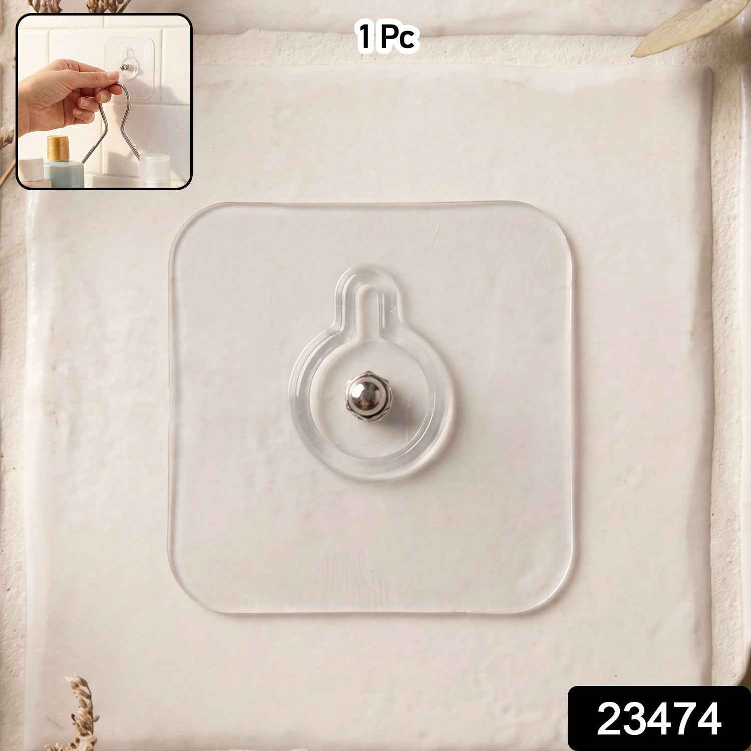 Self Adhesive Wall Hook Ð Heavy Duty Multipurpose Stick-On Hook