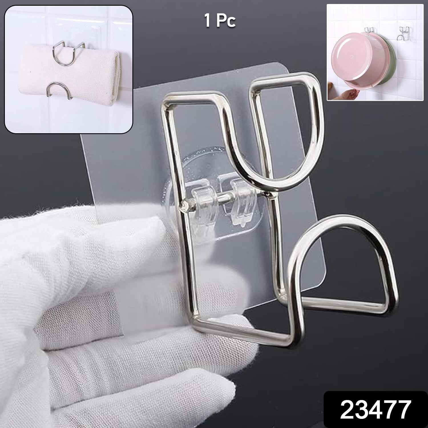Transparent Wall Hook Ð No Drill, Multipurpose Adhesive Design