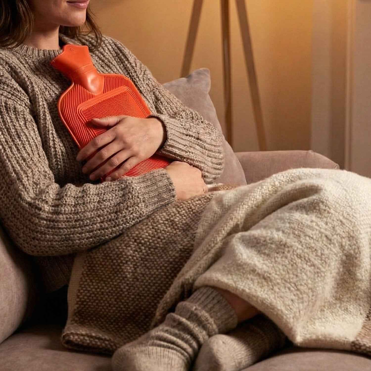 Hot Water Bag for Pain Relief – Durable Leak-Proof Rubber (31x18 cm)