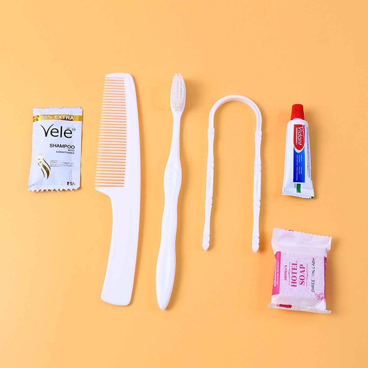 Hotel Guest Toiletry Kit – Complete 6-in-1 Travel & Hygiene Set