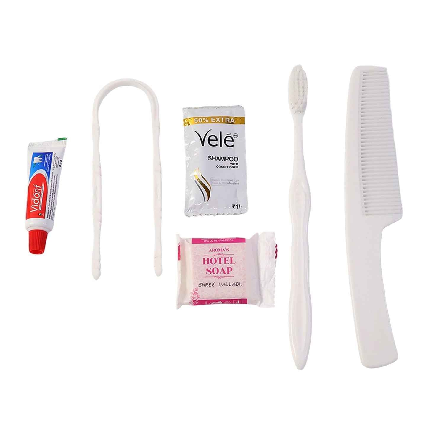 Hotel Guest Toiletry Kit – Complete 6-in-1 Travel & Hygiene Set