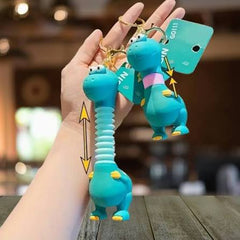 Stretchable neck Dinosaur cute keychain