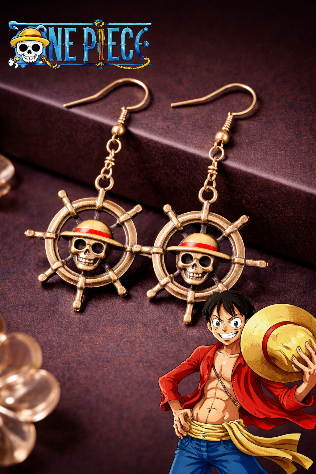 One-piece Logo inspired earrings