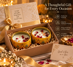 Diwali Specials - (Pack of 2) Jar candle with Vanilla Fragrance