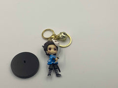 Demon Slayer Tanjiro Kamado keychain cum action figure (1010)