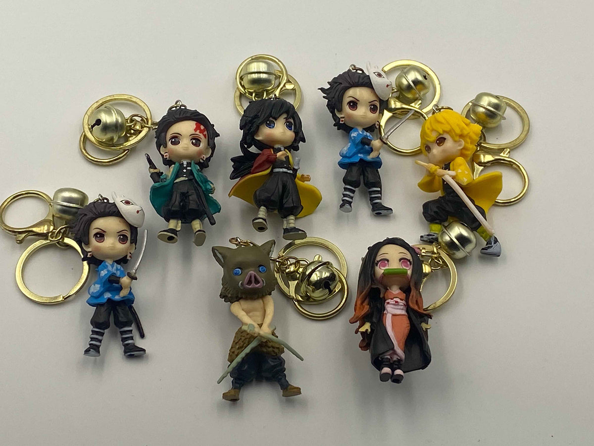 Demon Slayer character key chain cum action figure (1011)