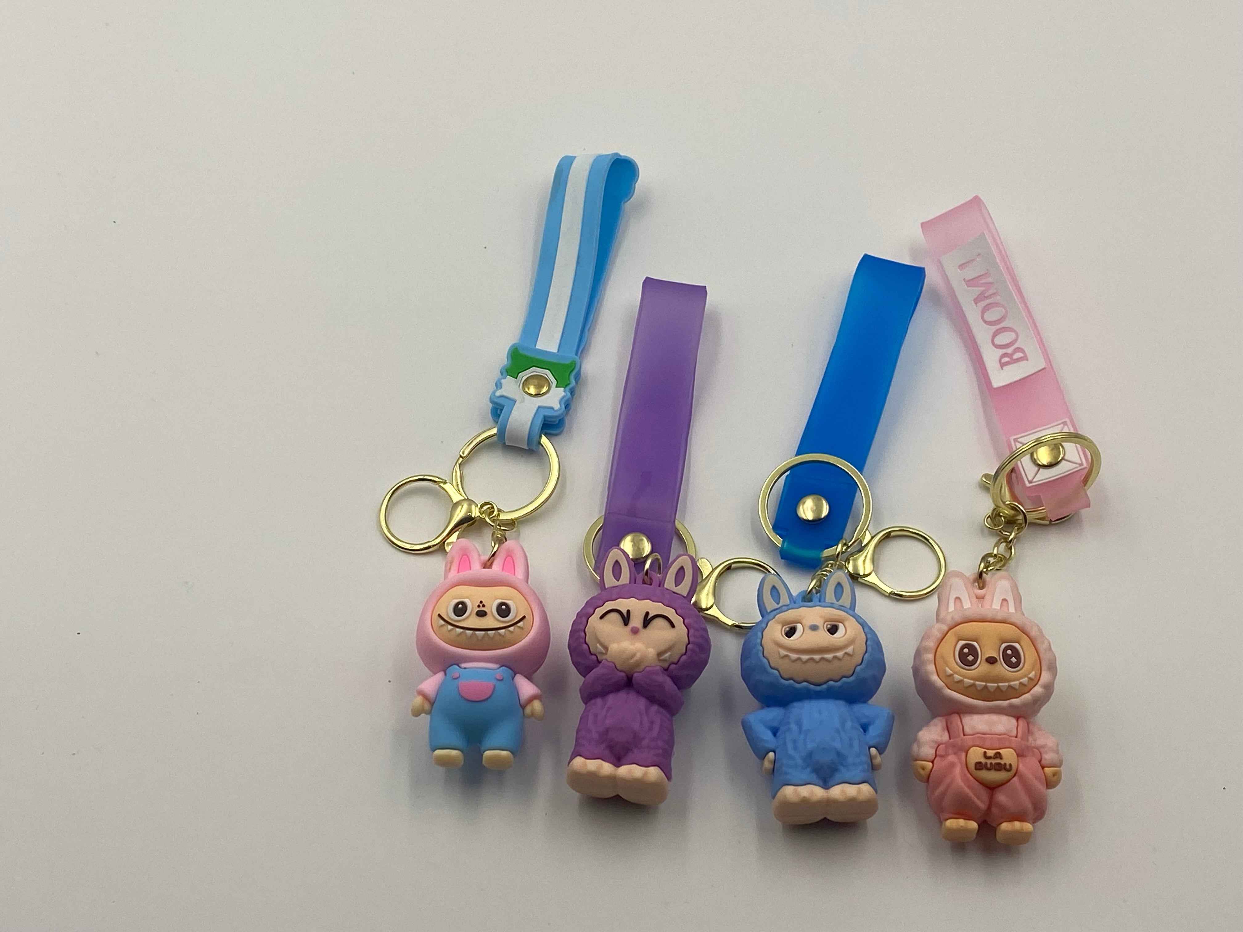 Trending Labubu rubber multicolour keychain (1012)
