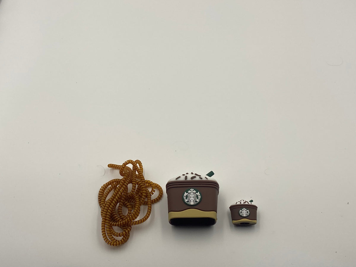 Trending Starbucks Apple IPhone 20W charger Silicone cover (4002)