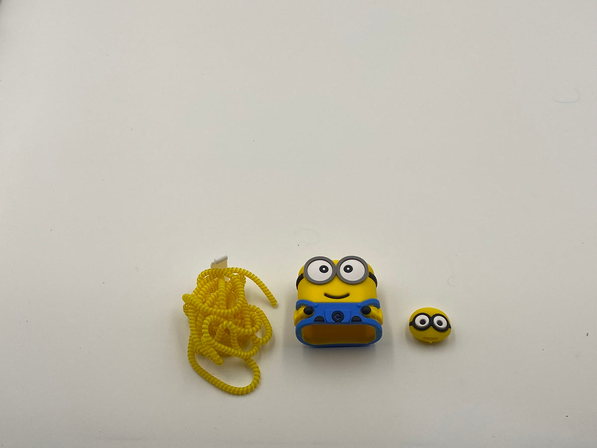 Cute minion Apple IPhone 20W charger silicone cover (4003)