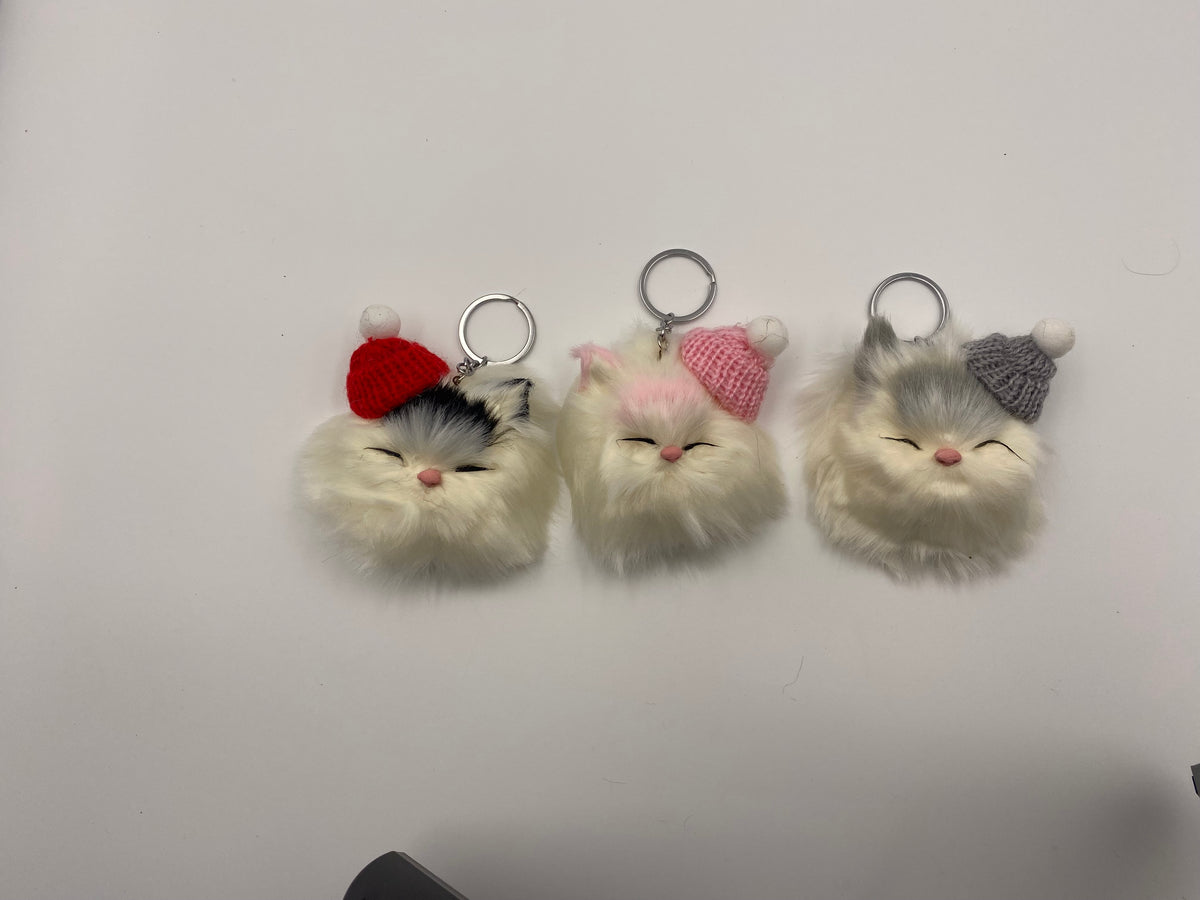 Cute cat soft keychain (1029)