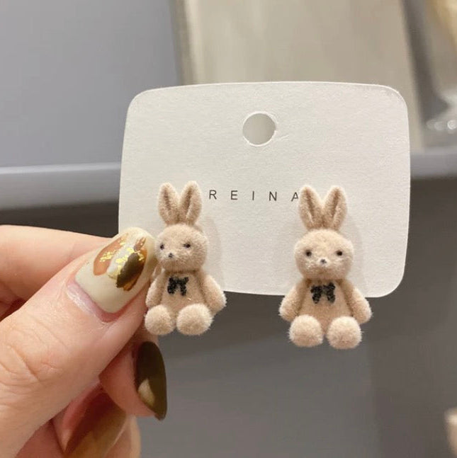 Korean Plush Bunny earrings (2002)
