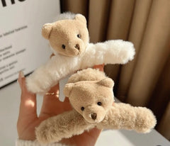 Teddy Bear Fur Clutcher for Hair