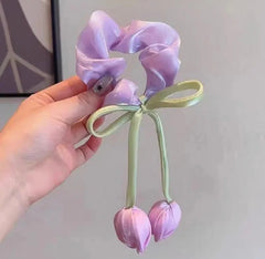 Trendy Tulip Scrunchies (Pair of 2)